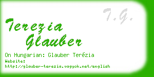 terezia glauber business card